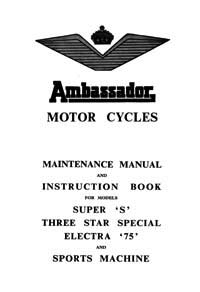 1958-1963 Ambassador Super 'S' instruction book