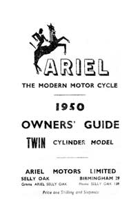 1950 Ariel Twin KG & KH owners guide