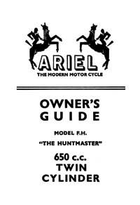 1957-1959 Ariel Twin FH 650cc owners guide