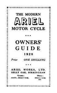  1928 Ariel models A B C D E Owners guide