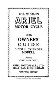1935 Ariel singles models owners guide