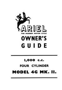 1953-1955 Ariel 4G MkII Square four owners guide
