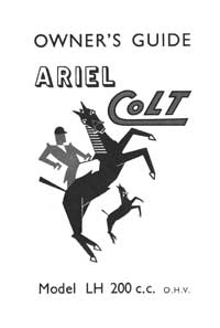 1954-1955 Ariel Colt owners handbook