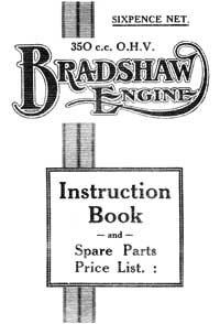 Bradshaw 350cc OHV Engine Instruction book