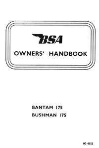BSA Bantam 175 & Bushman owners handbook