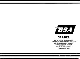 1965 BSA A50 A65 parts book