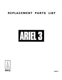 BSA Ariel 3 parts book
