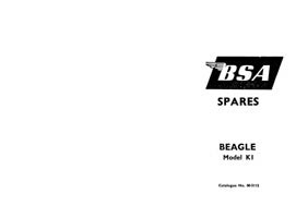 BSA Beagle parts book