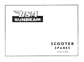 BSA Sunbeam scooter parts book