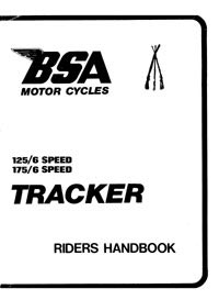 BSA Tracker 125/6 & 175/6 riders handbook
