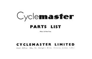 Cyclemaster 25 & 32cc parts book