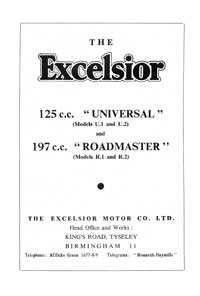 1950-1951 Excelsior instructions
