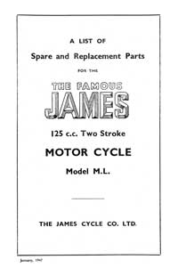 1946-1948 James ML parts book