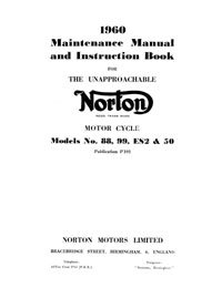 1960 Norton 88 99 ES2 50 maintenance manual