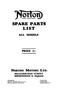 1933-1935 Norton all models parts book