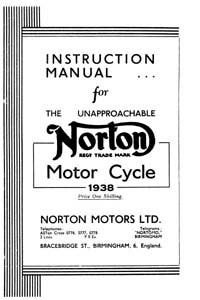 1938 Norton all models instruction manual