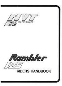 NVT 125cc Rambler riders handbook