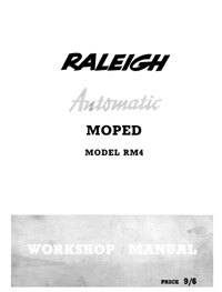 Raleigh Automatic moped RM4 workshop manual