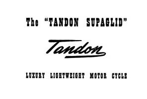 Tandon Supaglid instruction book