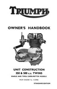 1968 Triumph unit 350-500cc Handbook