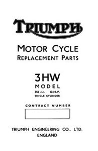 Triumph 3HW parts list