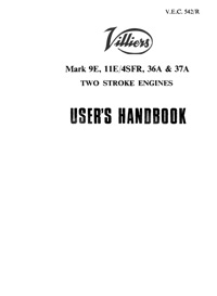 Villiers 9E 11E/4SFR 36A 37A users handbook