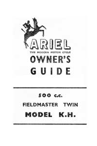 1956-1957 Ariel Twin KH 500 owners guide