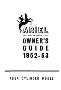 1952-1953 Ariel 4G Square four owners guide