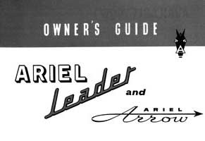 Ariel Leader & Arrow owners guide