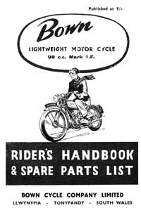 Bown 1.F Auto roadster handbook & parts book