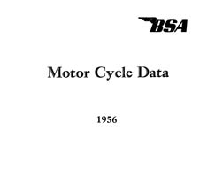 1956 BSA Data book