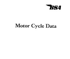 1959 BSA Data book