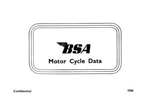 1966 BSA Data book