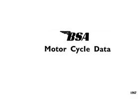 1967 BSA Data book