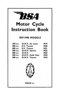 1937-1948 M models instruction book