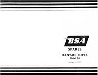 1958 B.S.A. D5 Bantam Super parts book