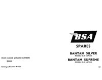 1967 BSA D10 Bantam Silver & Bantam Supreme parts book