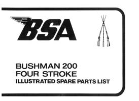 BSA Bushman 200 parts book.