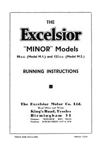 1948-1949 Excelsior Minor instructions