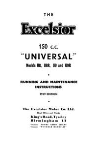 1958-1959 Excelsior Universal maintenance instruction