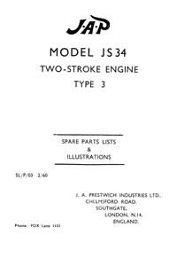 JAP Model JS 34 parts list