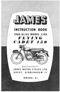 1960-1962 James Flying Cadet L15A instruction book