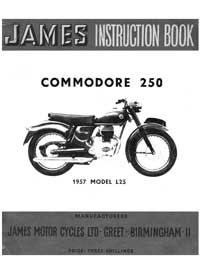 1957 James Commodore L25 instruction book