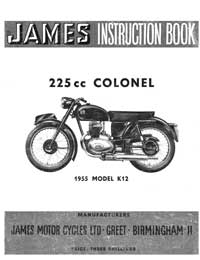 1955 James Colonel K12 instruction book 