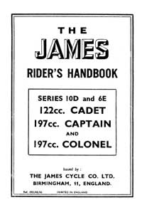 1948-1953 James Cadet Captain Colonel handbook