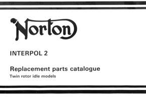 1987 Norton Interpol 2 parts book