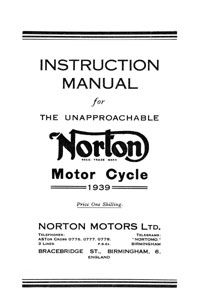 1939 Norton all models instruction manual