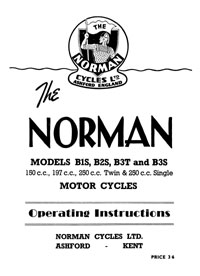 Norman B1S B2S B3T & B3S operating instructions