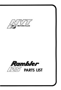 NVT 125cc Rambler parts list 