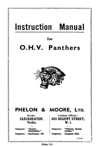 1934 Panther instruction manual